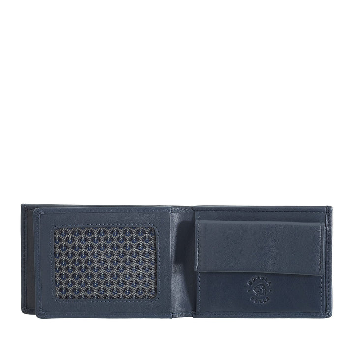 Nuvola Pelle Mini Brieftasche Herren klein aus Nappaleder für die Jacke Taschenformat mit Münzfach B