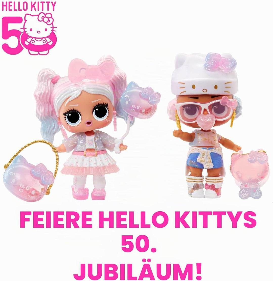 LOL Surprise Loves Hello Kitty Tots - Limited Edition Puppe Crystal Cutie - Sammlerpuppe mit 7 Überr