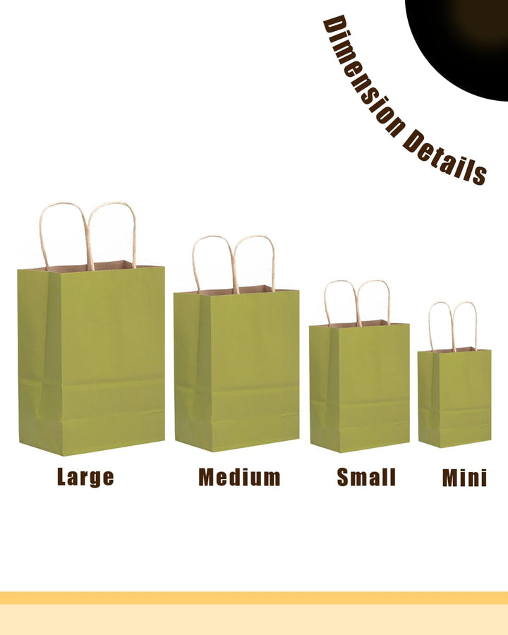 Gcardist 32 Stück Mini Papier Gunst Taschen mit Griffen 6"x4.5"x2.5" 16 Regenbogen Farben Kleines Ge