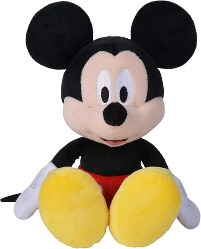 Simba 6315870227 - Disney Minnie Mouse, 25cm Plüschtier im pinken Kleid & 6315870225 - Disney Mickey