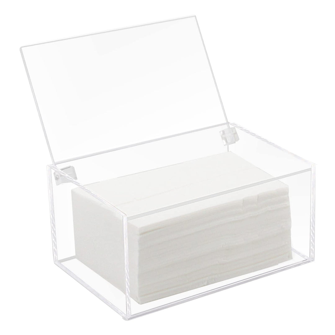 Watpot Acryl-Wäschetrockner-Bettlakenhalter, transparente Trocknerblätter, Behälter mit Deckel für W