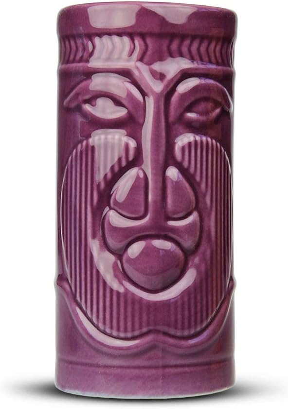 Monsterzeug Tiki Becher Set: Bunte Tiki Gläser aus Keramik, Hawaii Cocktailgläser für Tiki Bar, Cock