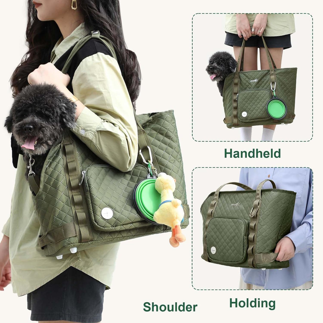 pecute Hundetasche für Kleine Hunde 4kg, Tragetasche Hund Hundetragetasche Leichte, Faltbare Hundetr