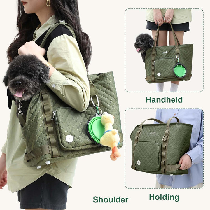pecute Hundetasche für Kleine Hunde 4kg, Tragetasche Hund Hundetragetasche Leichte, Faltbare Hundetr