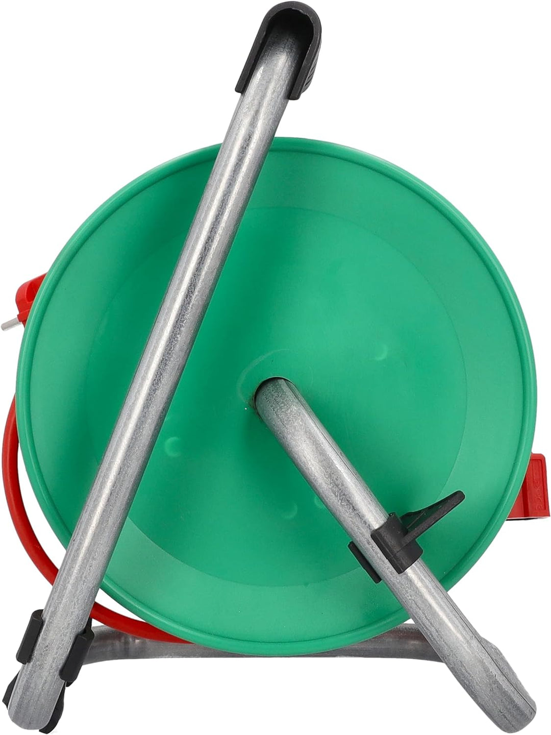 as - Schwabe Gerätekabeltrommel 50 m H05VV-F 3G1,5, Anschlussleitung 1,5 m mit Schutzkontaktstecker,