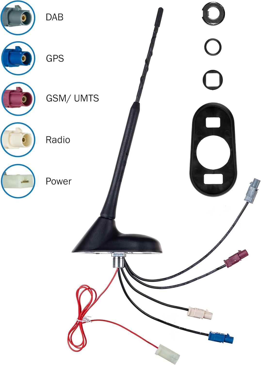 ATTB 3766.01 Dachantenne (AM/FM, DAB+, GSM, UMTS, GPS), Antennentechnik Bad Blankenburg, DAB Antenne