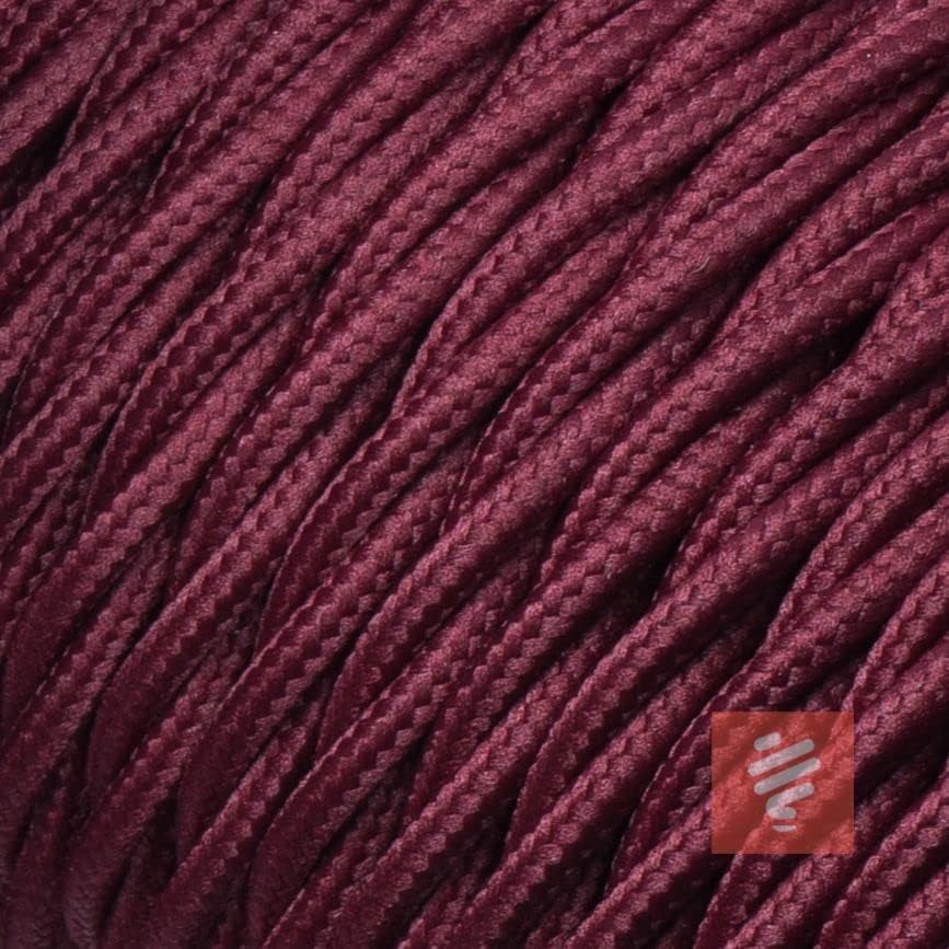 Textilkabel für Aufputz-Installation (verseilt, geflochten) - Stoffkabel dreiadrig - 3x1,5mm², Borde