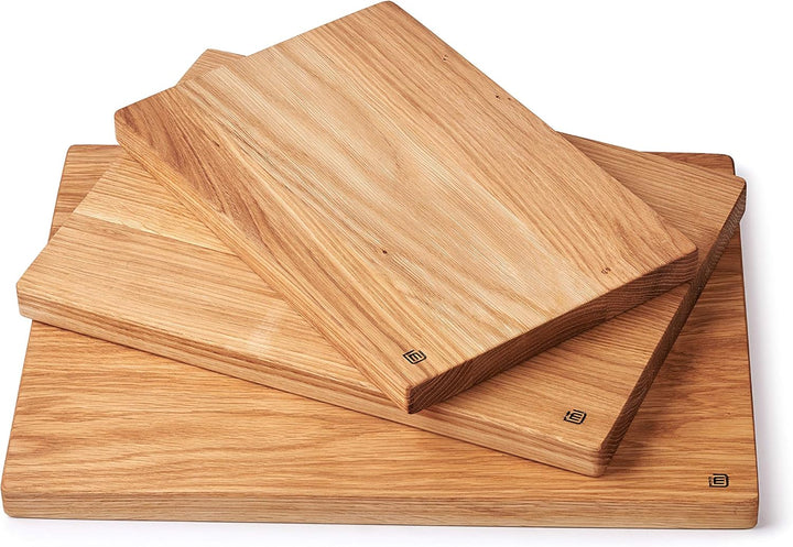 Edeldings XXL Massivholz Schneidebrett aus Eiche | Gross 40 х 30 | Küchenbrett Holz aus Europa | Ant