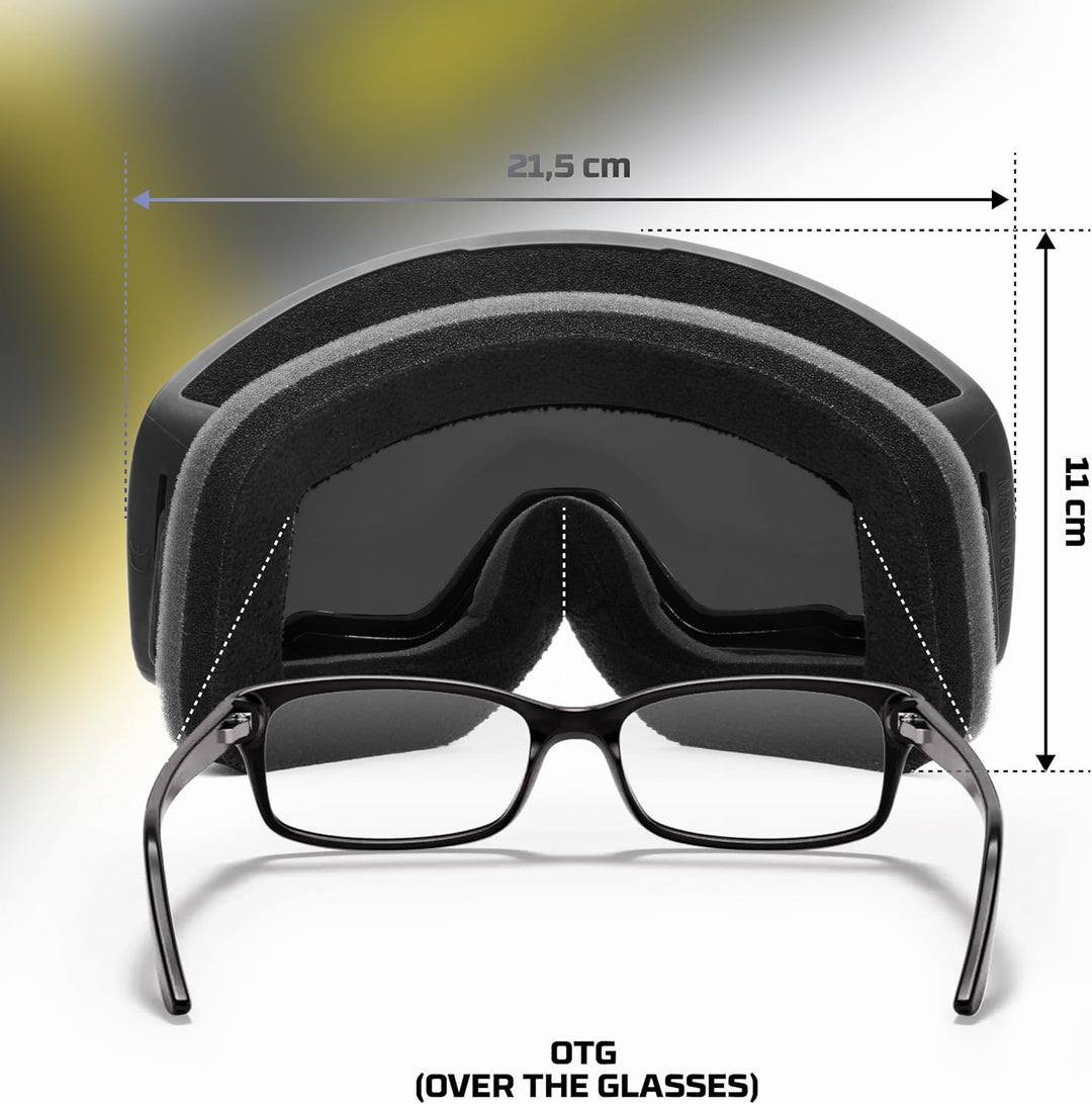 SAND Motorrad Schutzbrille | Iridium und Klares Visier inklusive | Anti-Beschlag und Anti-Kratz Lins