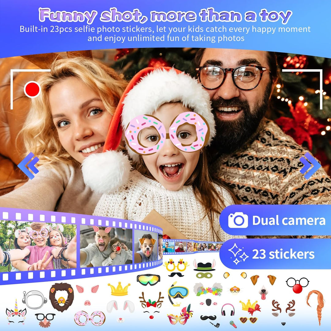 Kinder Handy for 3-8 Jahre,Smartphone und Lernspielzeug für Kleinkinder (Blue), Blue