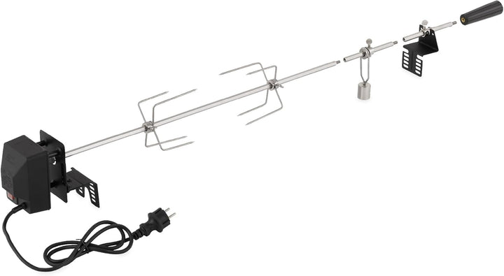 tepro Grillzubehör Universal Grillspiess-Set für Netzbetrieb aus Edelstahl, Netzbetrieb