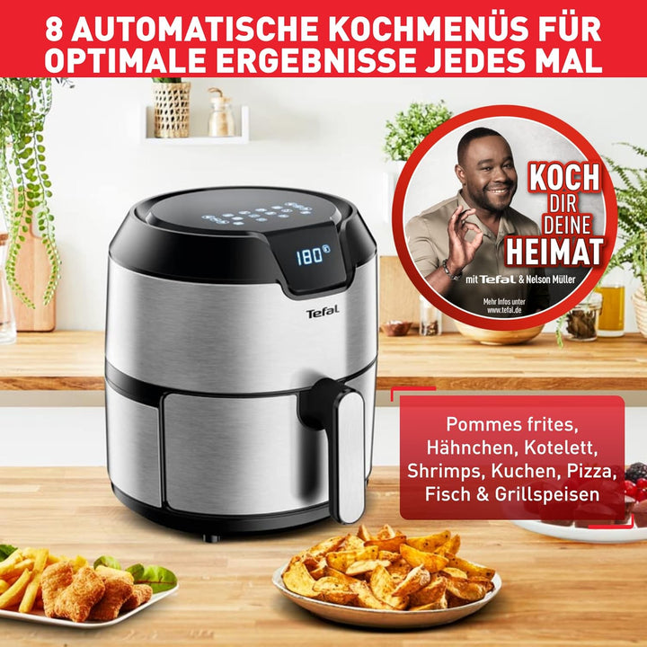Tefal EY401D Heissluftfritteuse Easy Fry Deluxe XL | Air Fryer | 1500 W | 4,2 L für 6 Portionen | 8