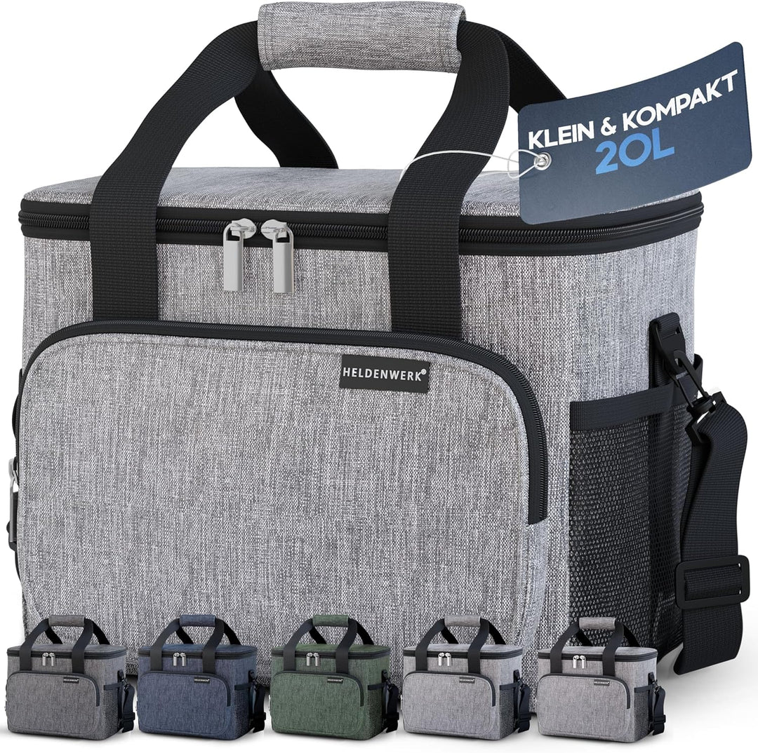 HELDENWERK Kühltasche für Essen & Getränke - Isolierte Thermotasche auslaufsicher & wasserdicht - Fr