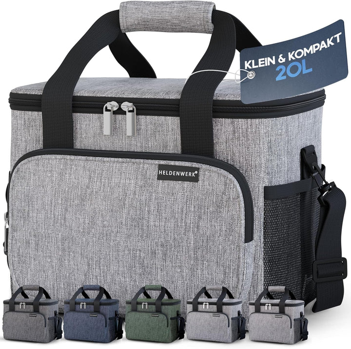 HELDENWERK Kühltasche für Essen & Getränke - Isolierte Thermotasche auslaufsicher & wasserdicht - Fr