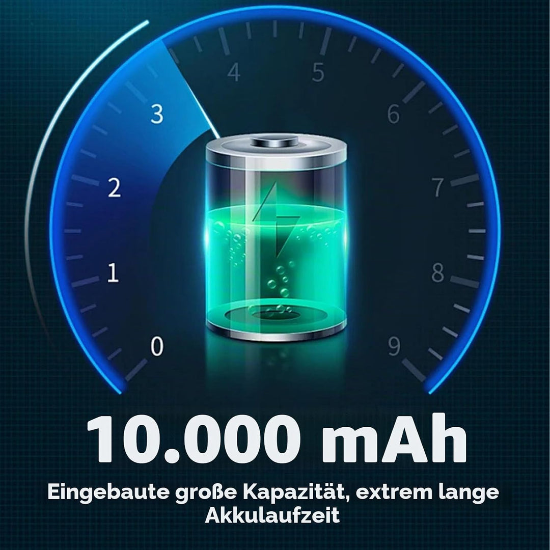 SEAFRONT Solar Kurbelradio, 10.000 MAh Notfallradio AM FM NOAA Wetterradio mit Leselicht, LED Tasche