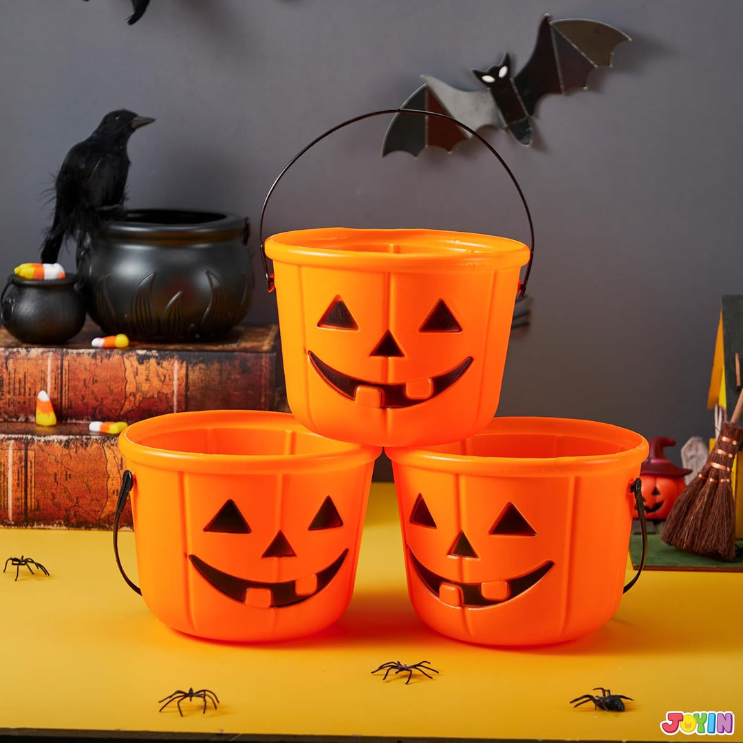 JOYIN Halloween Trick or Treat Eimer kürbis Jack o Lantern Halloween Party Supplies kürbis süssigkei