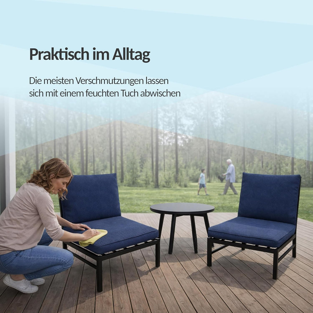 POKAR Loungekissen Sitzkissen Sitzauflagen Stuhl Stuhlkissen für Stuhl Rattanmöbel Gartenmöbel Kisse