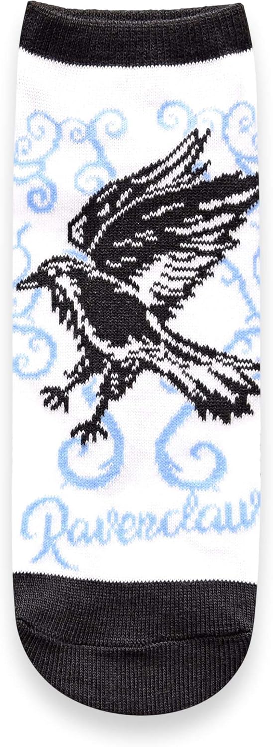 Harry Potter Häuser Expecto Patronum Fancy Scroll Artwork Juniors/Damen 5er-Pack Knöchelsocken, 36.5