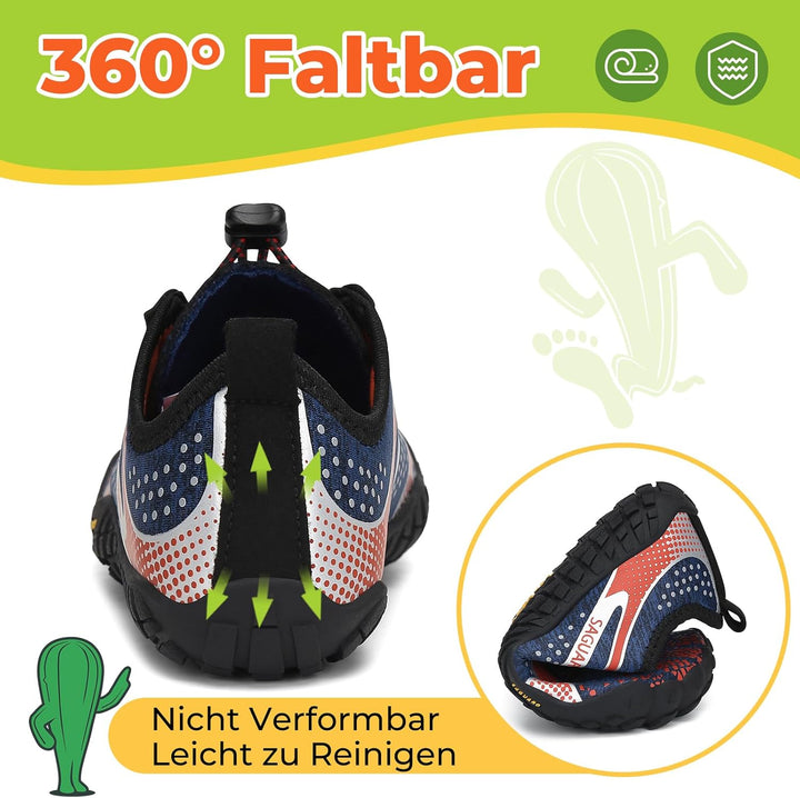 SAGUARO Barfussschuhe Kinder Barfussschuhe Schnell Trocknend Badeschuhe für Jungen Mädchen Gr.24-36,