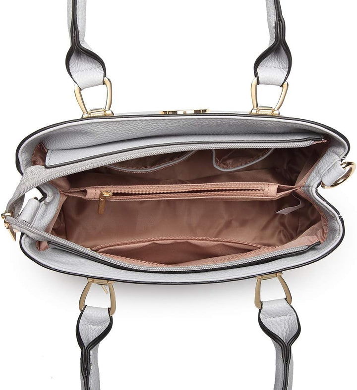 Miss Lulu Handtasche Damen,Exquisitem Handtasche Damen Mittelgross,Lychee Muster Tasche Damen,Hochwe