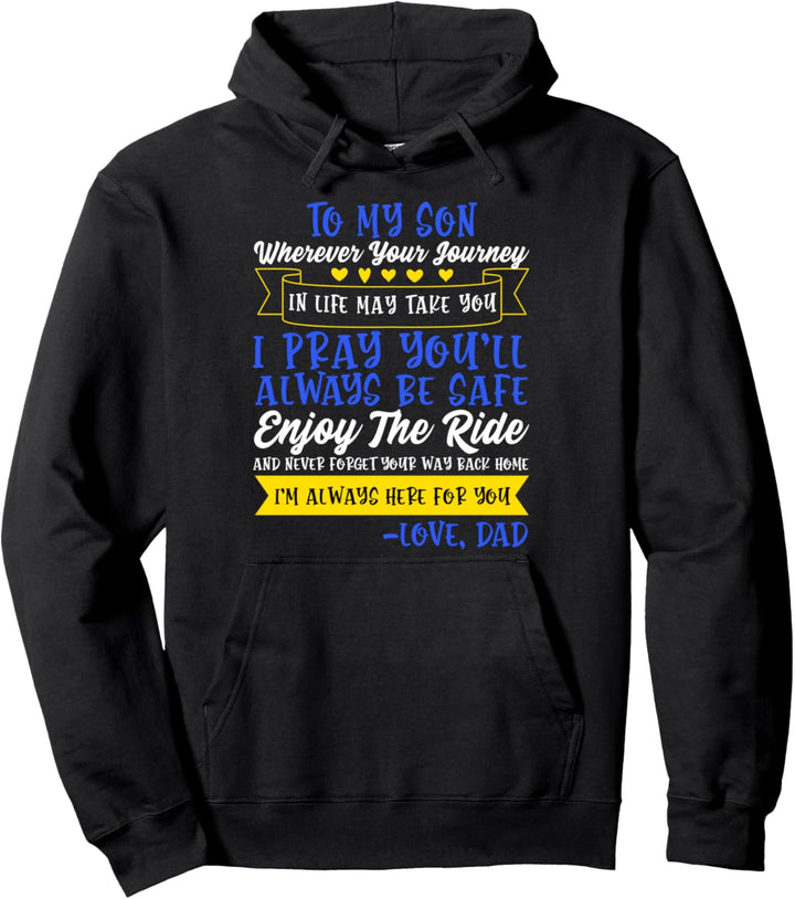 Lieber Sohn von Papa Vater Süss Lustig Kind Junge Pullover Hoodie