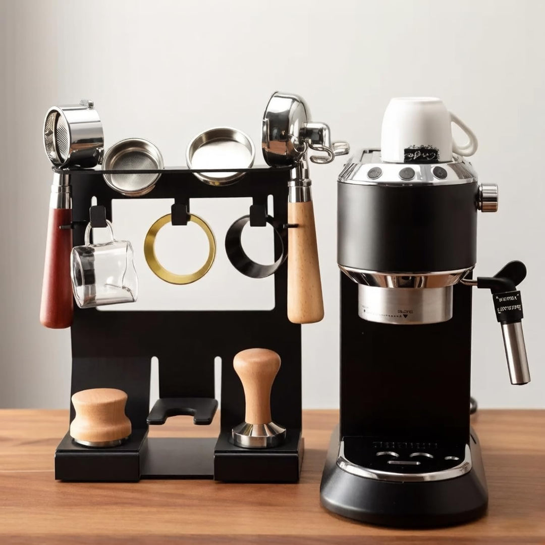 Siebträger Halterung Barista Station, Kaffeebar Zubehör, Kaffee-Ausrüstung Aufbewahrungsregal für 51