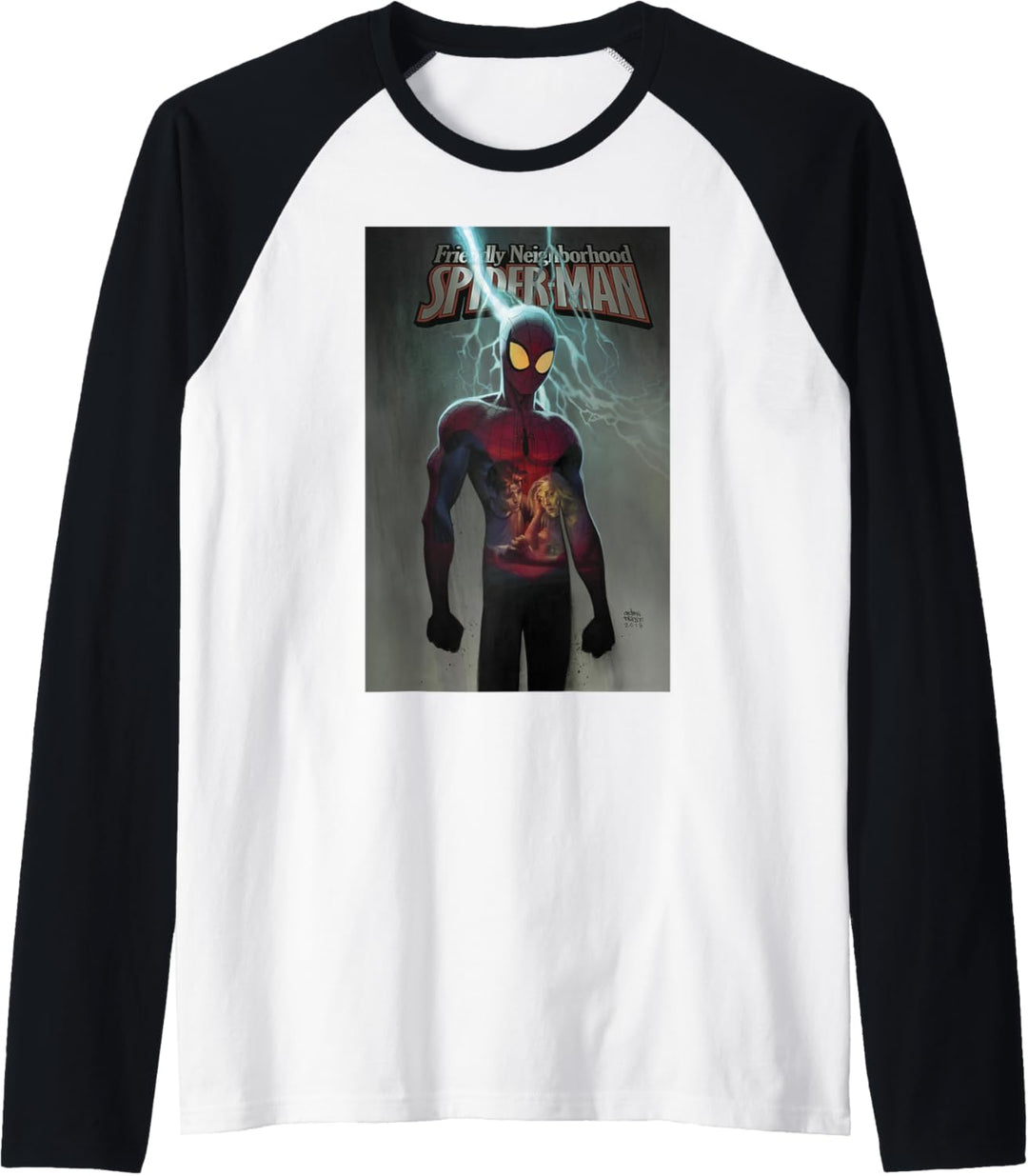 Marvel Spider-Man Lightning Strike Cover Raglan