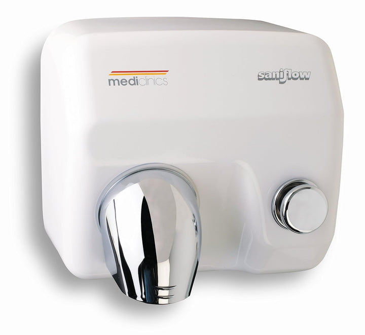 All Care 12260 Mediclinics SANIFLOW Tastenwahlhändetrockner fo Heavy Traffic Badezimmer, Weiss Epoxy