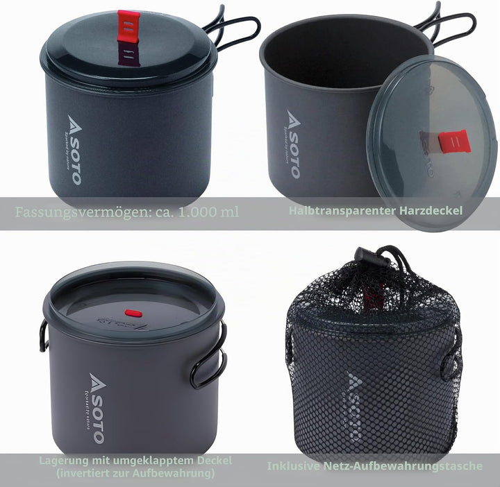 SOTO New River Pot 1000 ml 1000ml, 1000ml