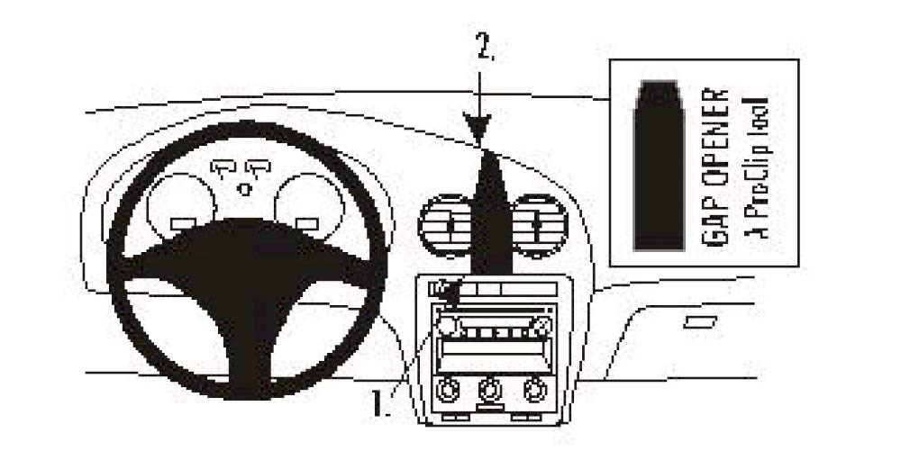 Brodit ProClip für Seat Ibiza 02-09 schwarz