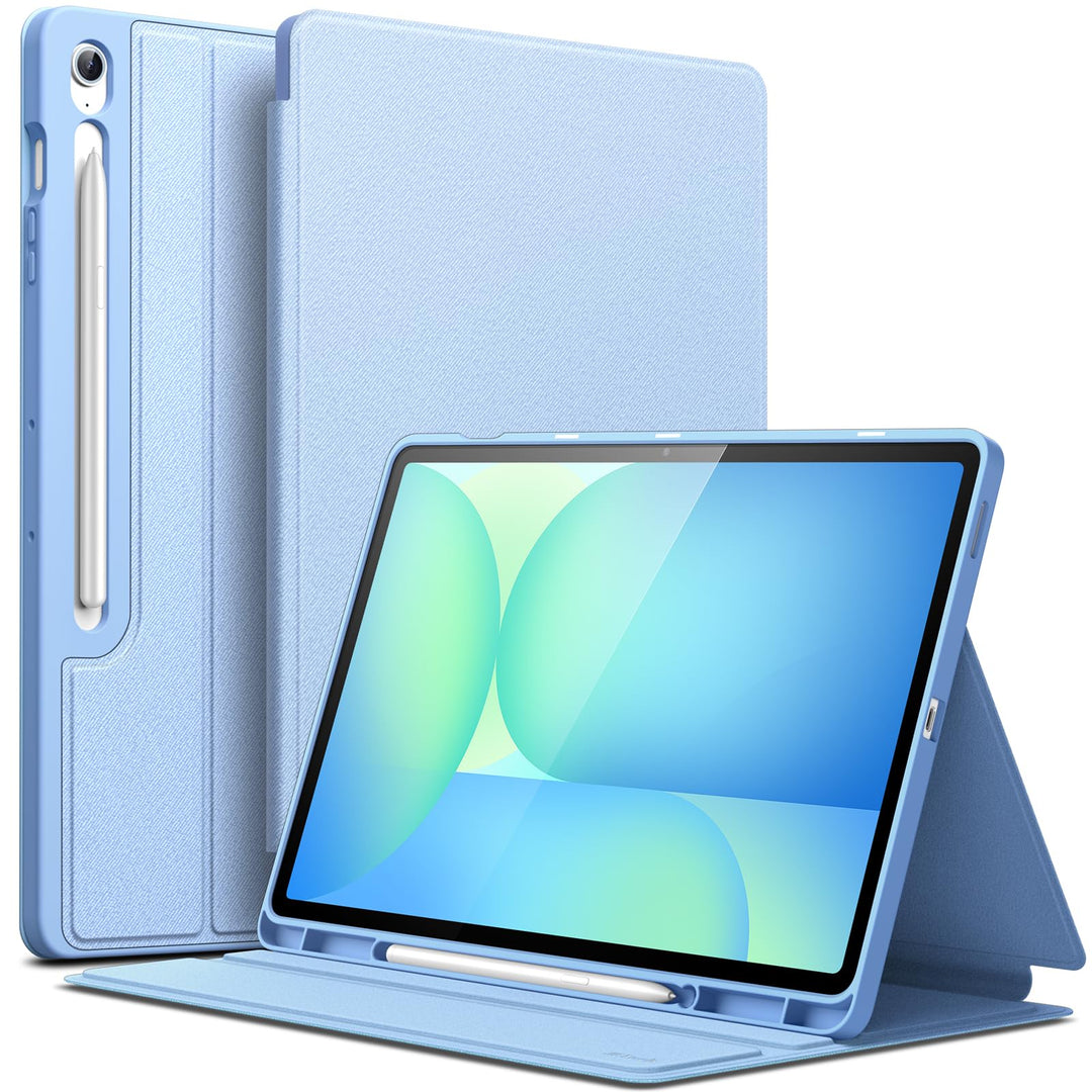 JETech Hülle für Samsung Galaxy Tab S10 FE Plus/S10 FE+ 13,1 Zoll mit S Pen Halter, Dünn Folio Ständ