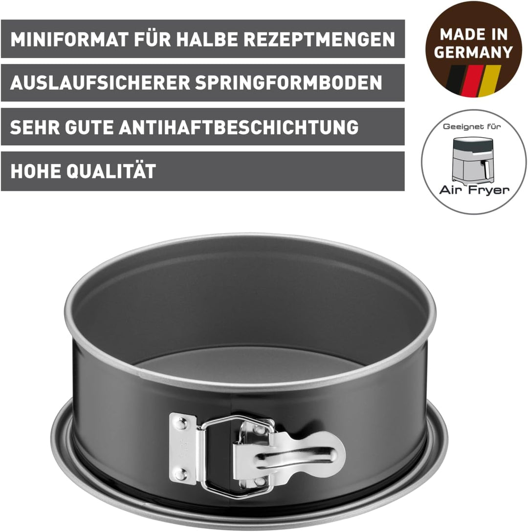 Original Kaiser Inspiration Mini Springform 20 cm rund, Flachboden, kleine Kuchenform, Backform klei