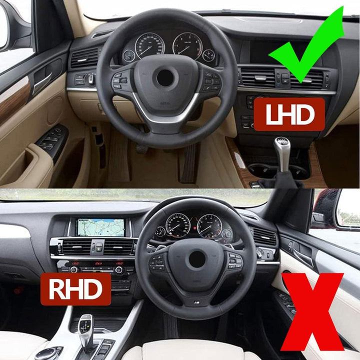 Hacreyatu 7PC LHD Innentürgriff Innentürverkleidung Pull für B-M-W 5er F10 F11 520 523 525 528 530 5