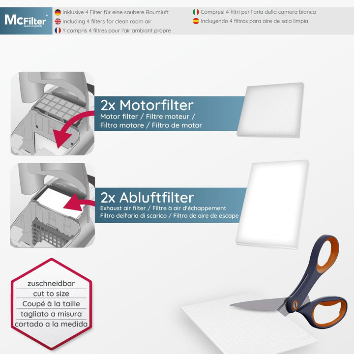 McFilter | 20 Staubsaugerbeutel geeignet für Miele Complete C2 Tango EcoLine Staubsauger | 5-lagig m