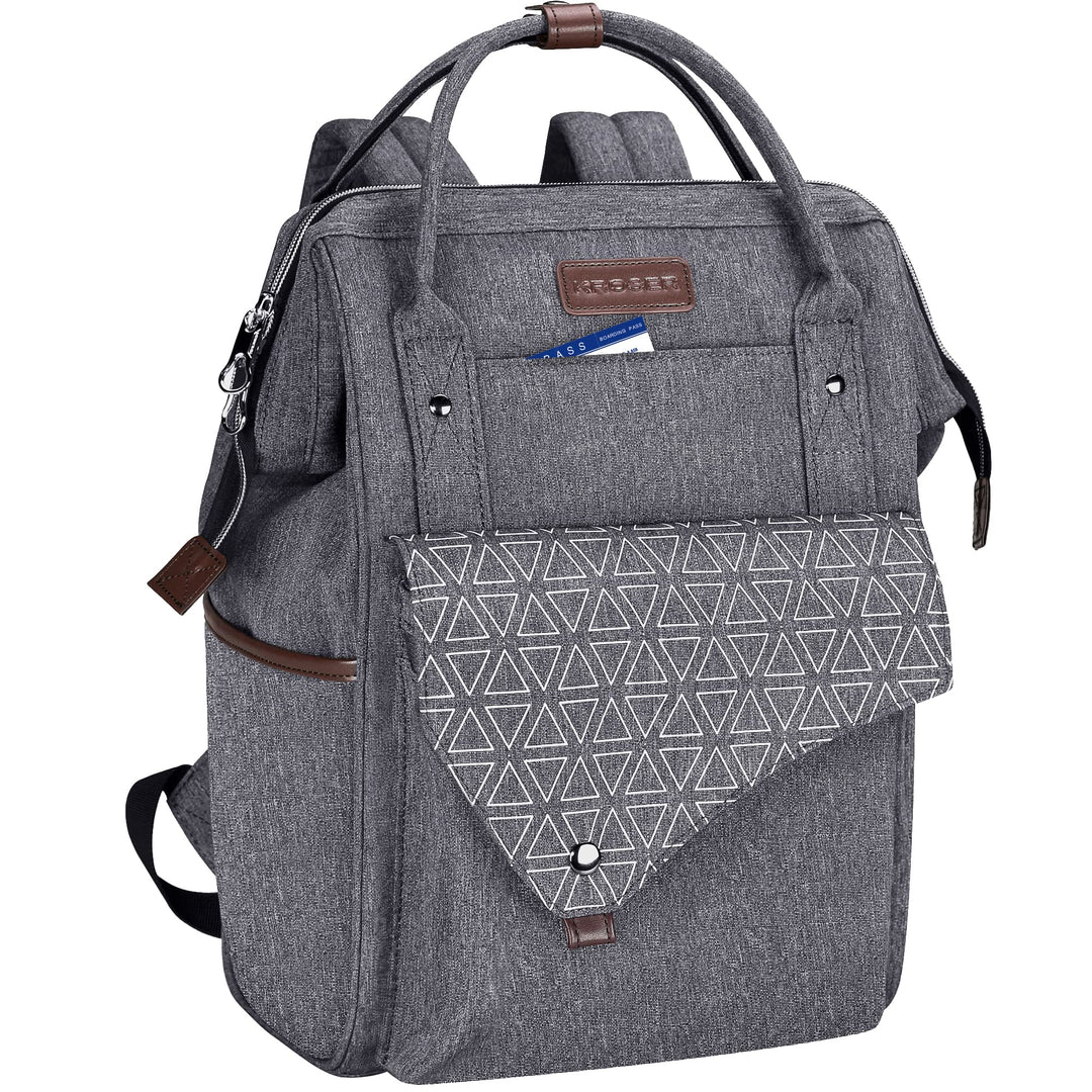 KROSER ROSER Rucksack Damen für Schule Laptop Rucksack 15,6 Zoll Schulrucksack Daypack wasserdichte