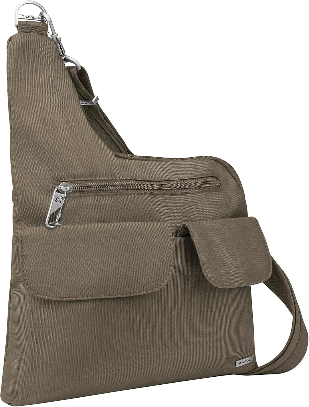 Travelon Damen Diebstahlsichere Umhängetasche Umhängetasche Einheitsgrösse Muskatnuss, Einheitsgröss