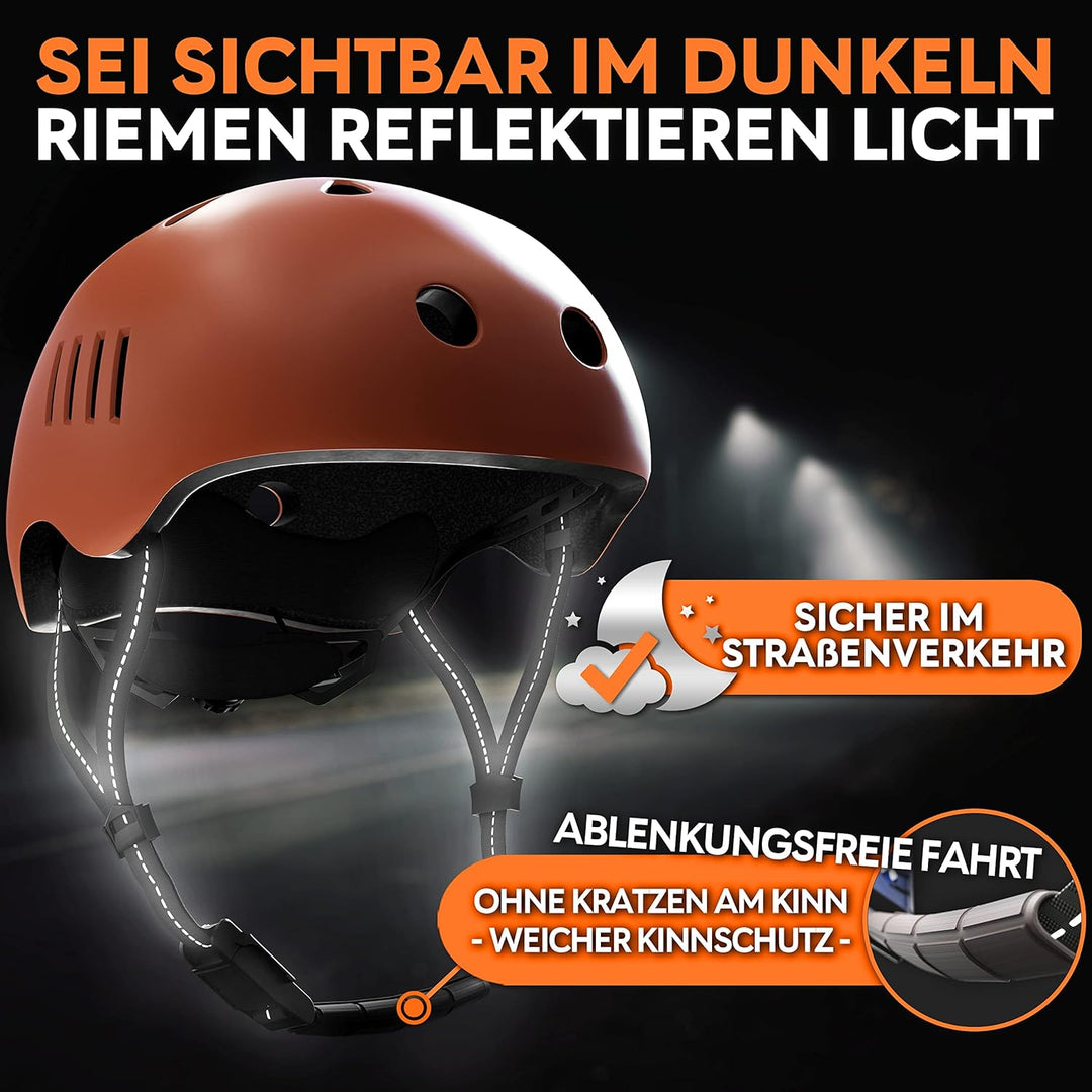 SKATEWIZ Fahrradhelm Skaterhelm für Kinder und Jugendliche von Deutschem Hersteller entwickelt in 8