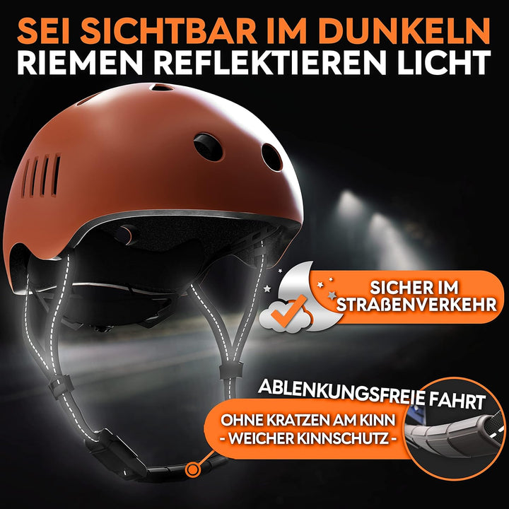 SKATEWIZ Fahrradhelm Skaterhelm für Kinder und Jugendliche von Deutschem Hersteller entwickelt in 8
