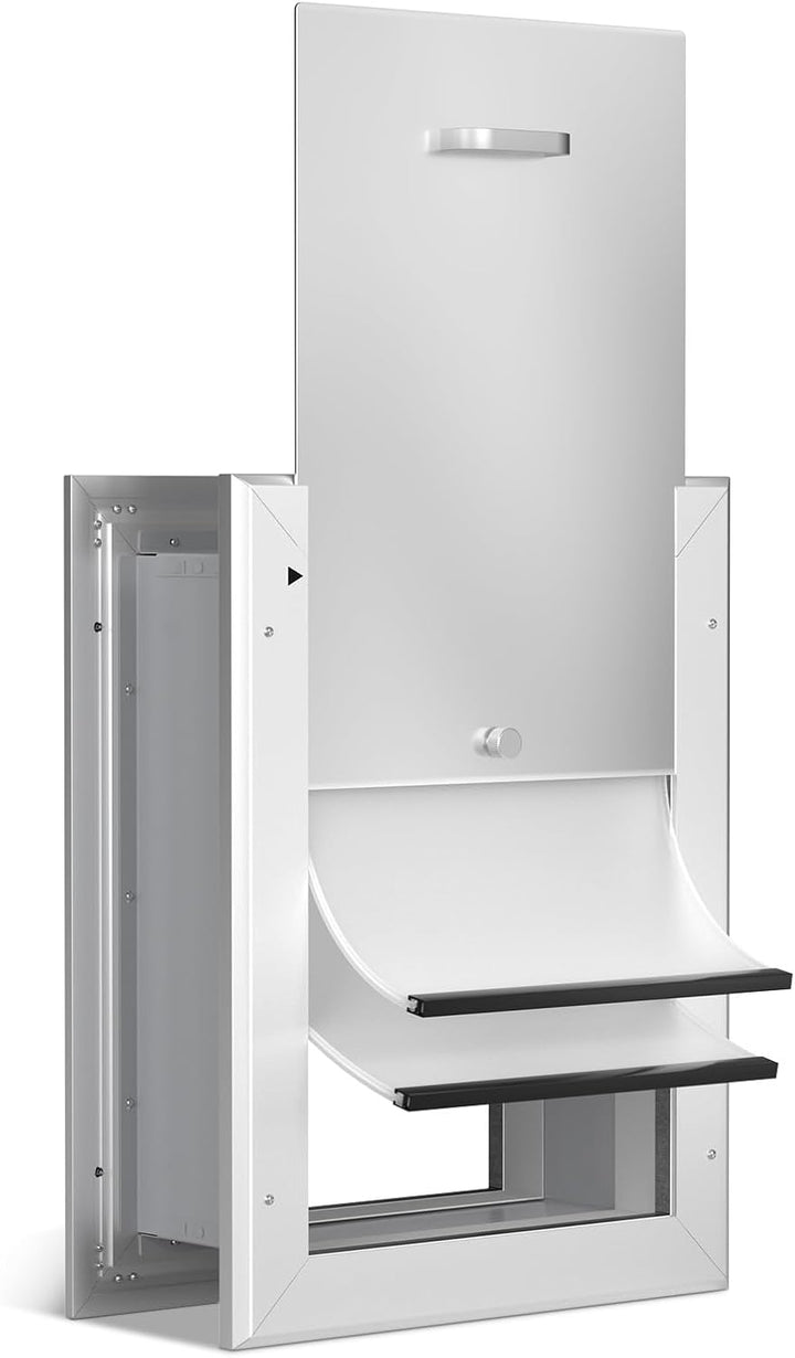 Ownpets Hundeklappe, Aluminium Haustiertür, M, luminium Anti-Rost Teleskop-Hundeklappe für kleine bi