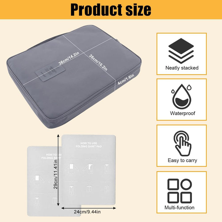 Hemdentasche für Koffer, Hemden Packtasche Portable Hemd Reisetasche Anti Falte Hemdtasche Knitterfr