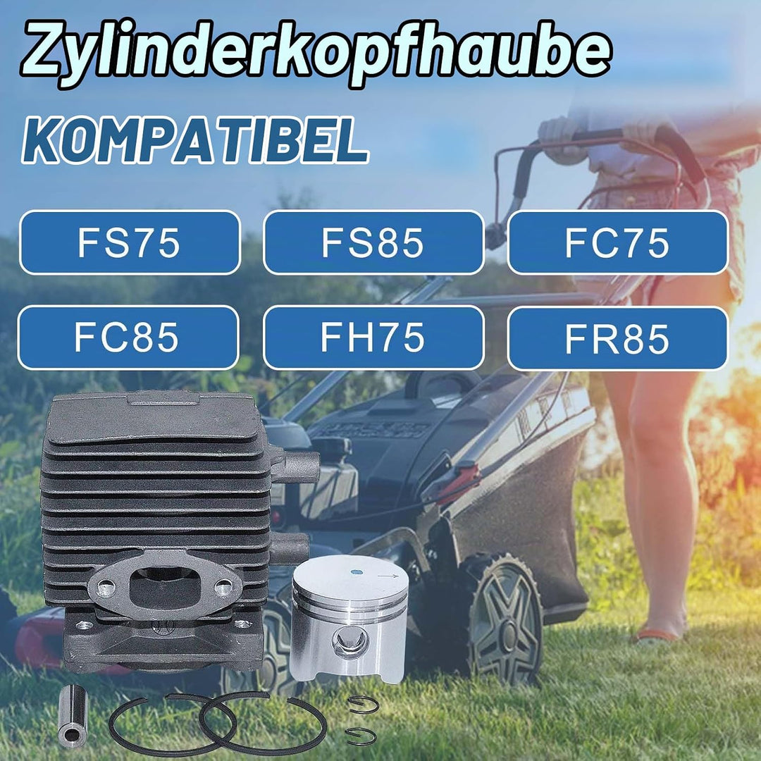 AUMEL 34mm Zylinderkolbenbolzen Dichtungssatz Passend für Stihl FS75 FS80 FS85 FC75 FC85 FH75 FR85 H