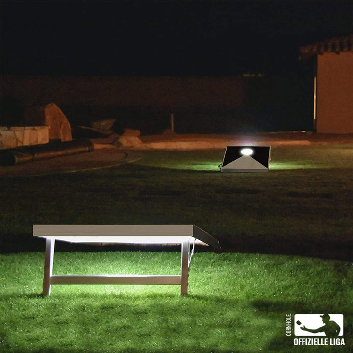 Original Offizielles Cornhole | Amerikanisches Cornhole mit LED-Leuchten | Offizielle Abmessungen |