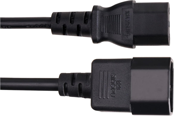 3X Pronomic IECIEC-2,5 Netzkabel Verlängerung 2,5m (Kaltgeräte Stecker auf Kaltgeräte Buchse, sehr f