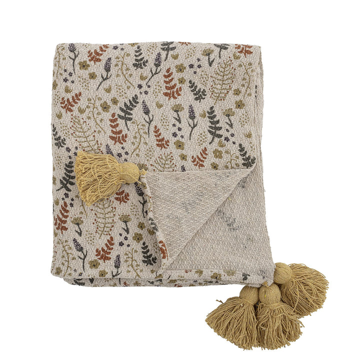 Bloomingville Tagesdecke Filipa, gelb, Baumwolle, Gelb