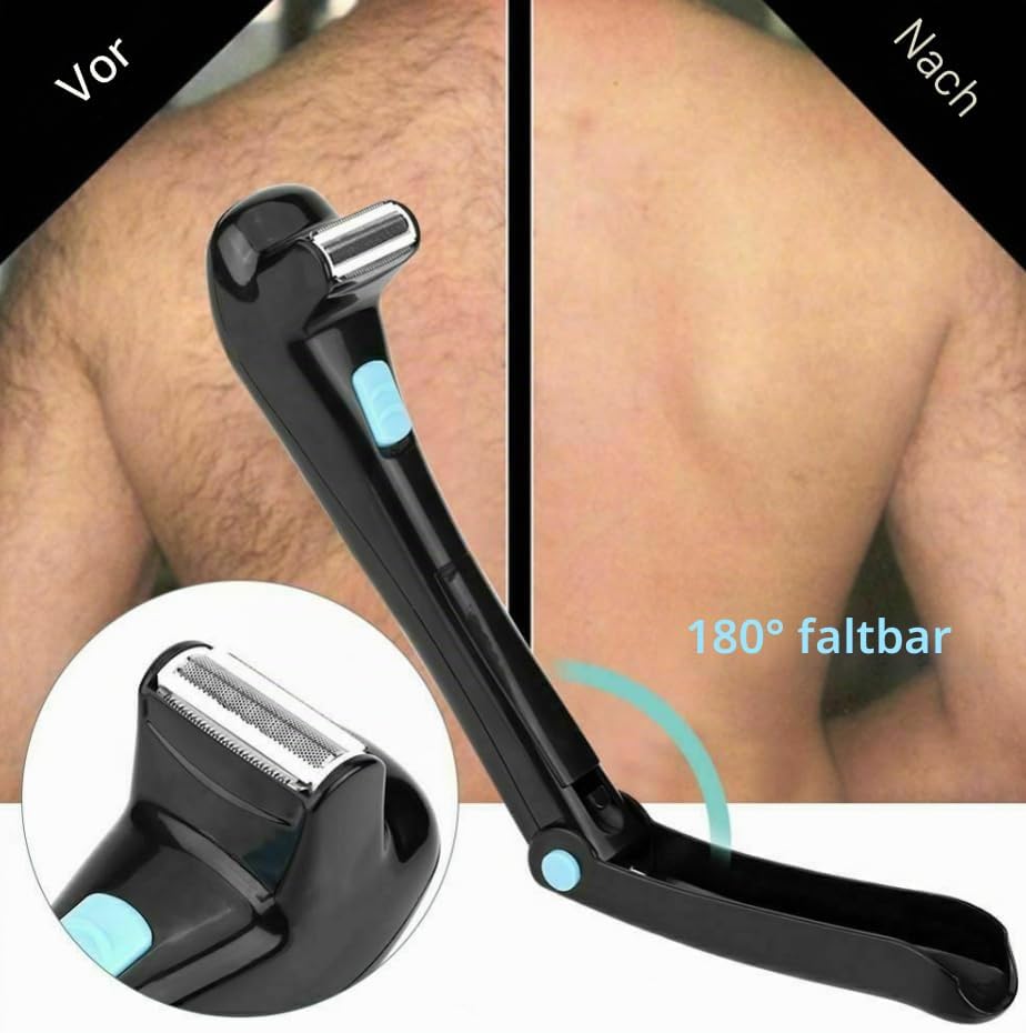 Rückenhaarentfernung und Körperrasierer Do-it-Yourself Body Groomer Trimmer Herren Elektrischer Rück