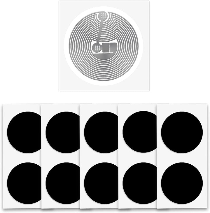 100 Stück NFC Tag Sticker Schwarz NFC Aufkleber Tags Ntag215 Tag NFC Chip 504 Bytes Kompatibel mit T