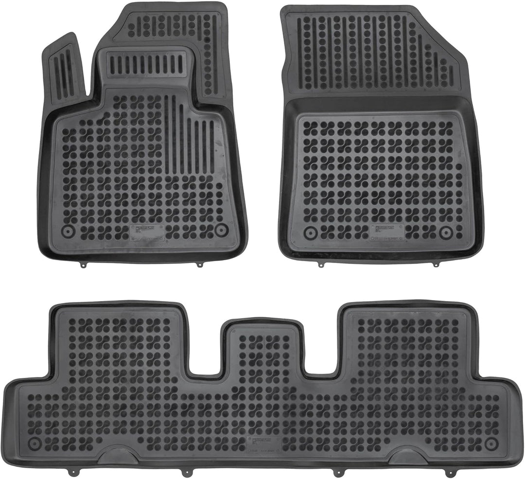 SMK Auto fussmatten gummimatten passt für Citroen C4 Picasso II 2013-2018 fussmatten Auto für alle J
