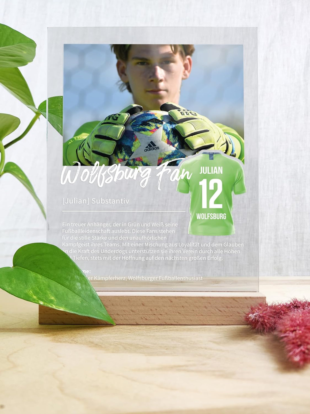 Wolfsburg Personalisiertes Acryl Geschenk - Definition: Wolfsburg Fan - Fanartikel und Fangeschenk f