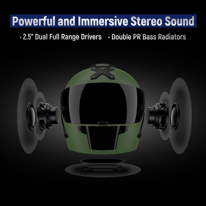 LEXIN BassBucket Bluetooth Lautsprecher, Kabellos Tragbare Musikbox, Wireless Partybox mit RGB Licht