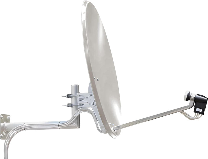 Telestar Digirapid 80 SAT-Spiegel (80 cm Aluminium-Spiegel, vormontierte Masthalterung, 40mm LNB-Hal